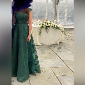 Green gown by Lara Designs
